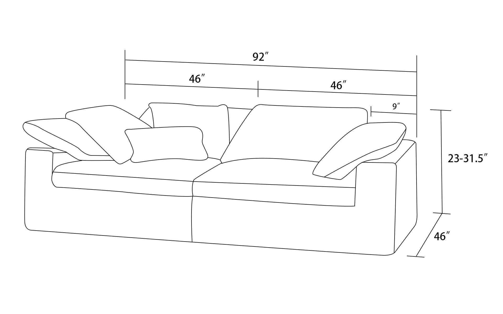 2 PIECES MËLO MODULAR CUSTOMIZABLE SECTIONAL