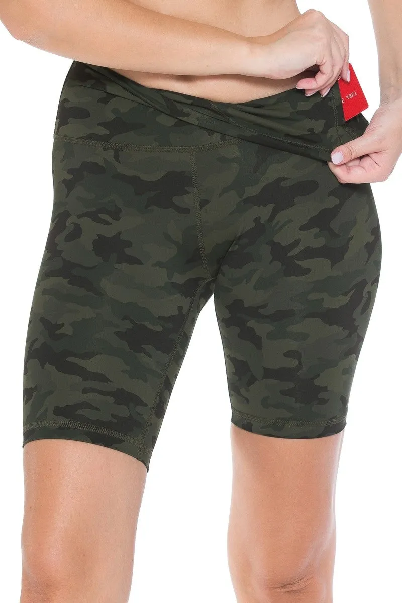 Activewear shorts Camouflage With Pockets