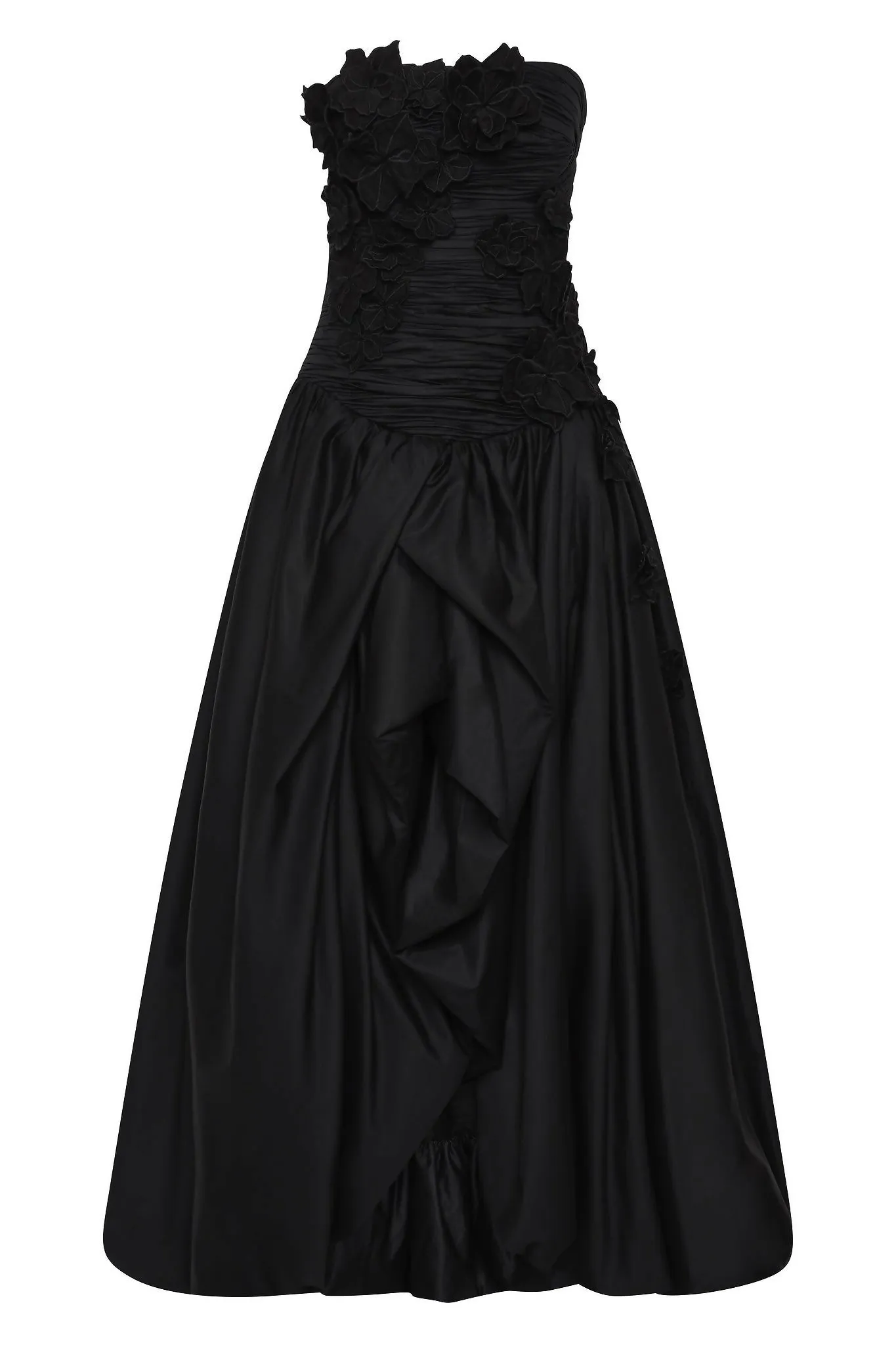 Aje Splendour Flower Gown Black