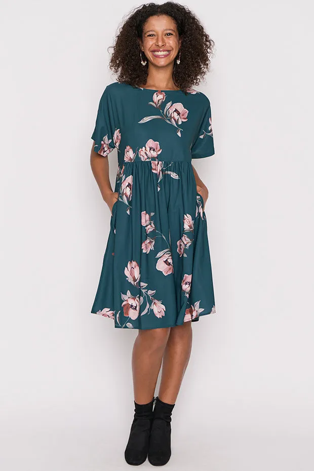 Allsorts Teal Floral Dress