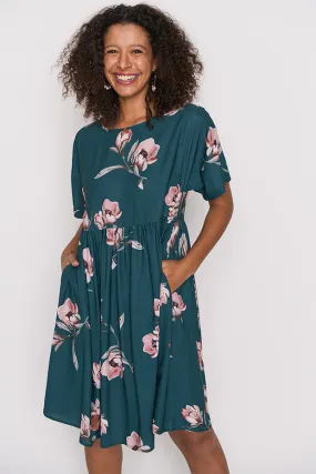 Allsorts Teal Floral Dress