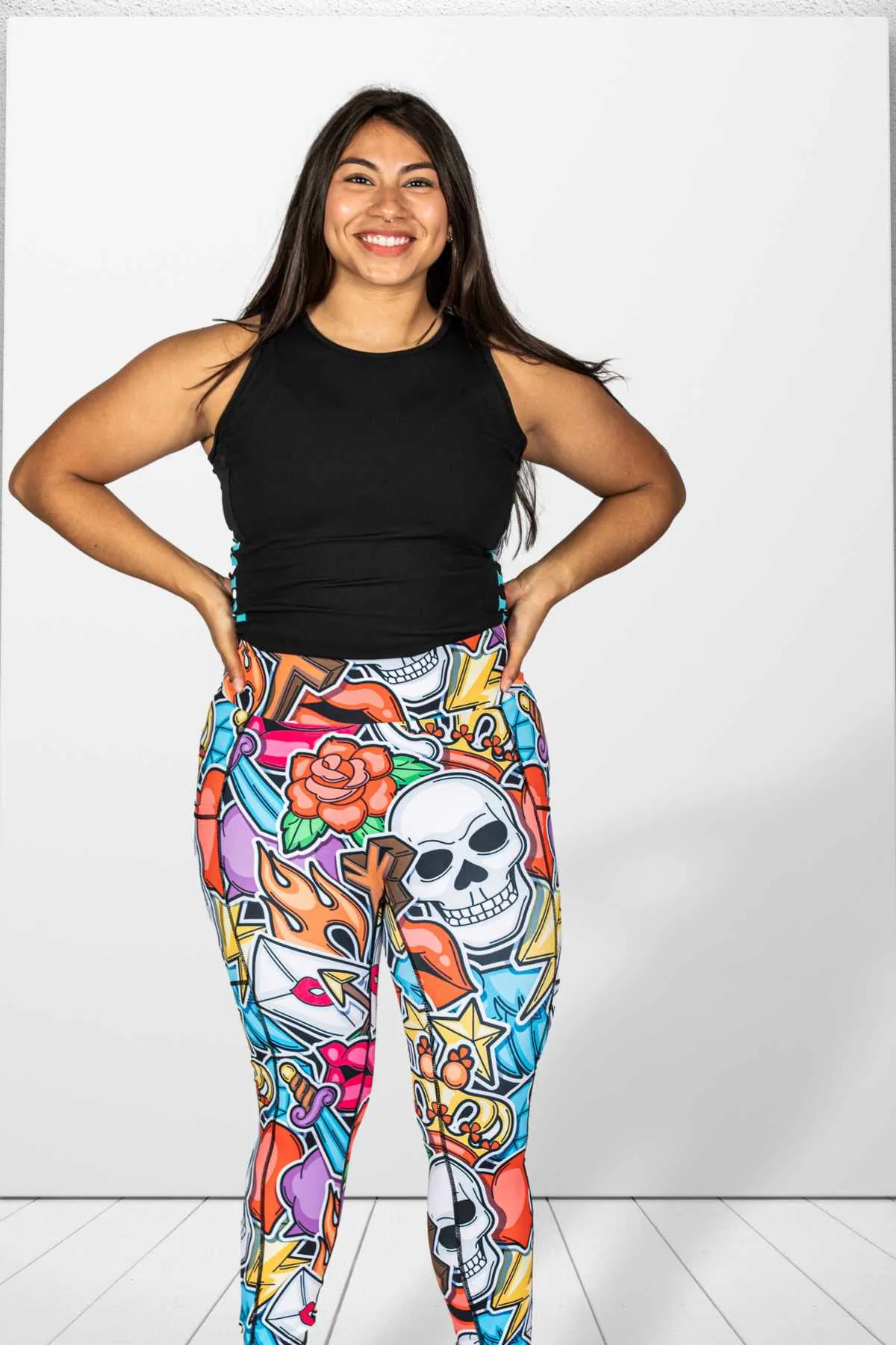 American Tattoo CT Free Next Level Pocket Leggings