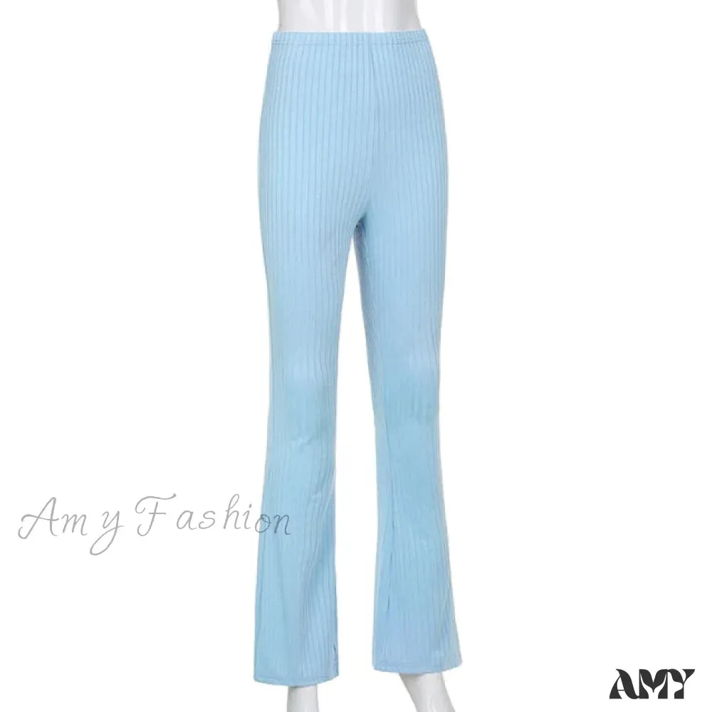 Amy Fashion - High Waist Aesthetic Female Vintage Pants