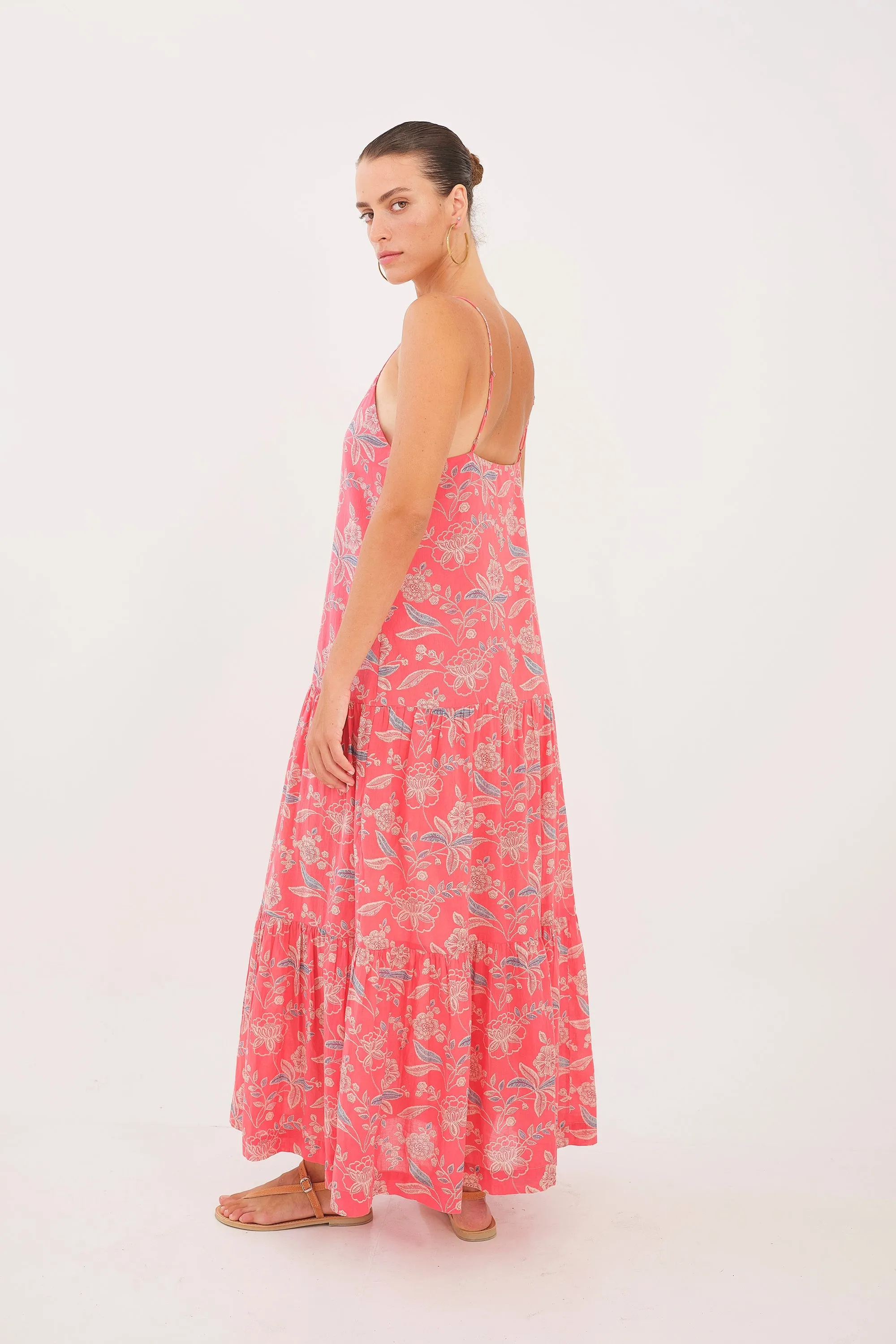 Artemisia Maxi Dress - Red Floral by Desert Queen