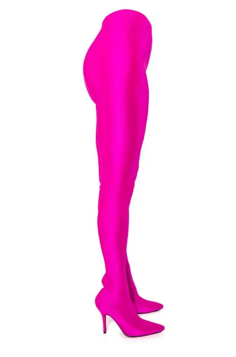 Azalea Wang TayTay Fuchsia Stiletto Boot Pants