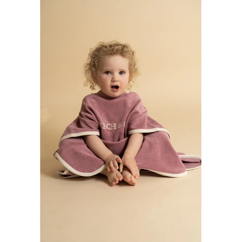 Bathing Poncho | GOTS - Mauve Rose