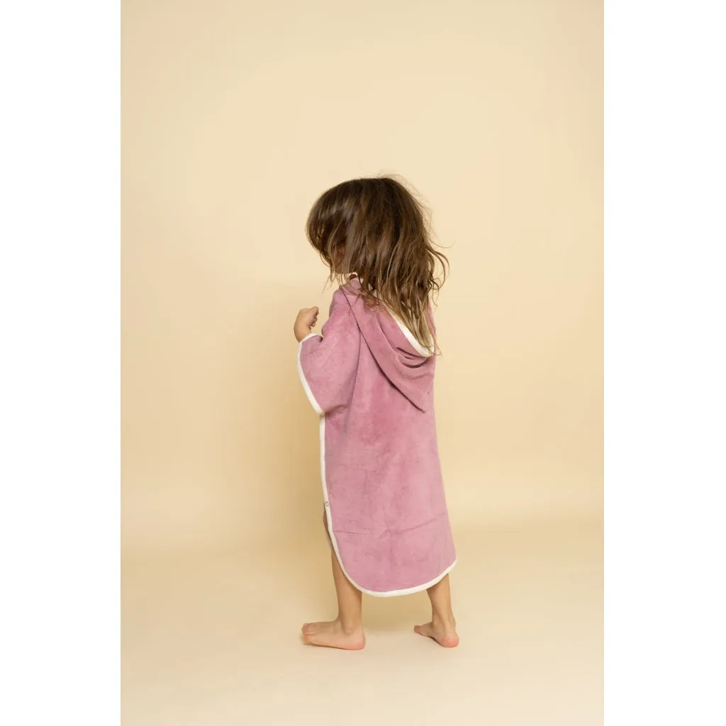 Bathing Poncho | GOTS - Mauve Rose