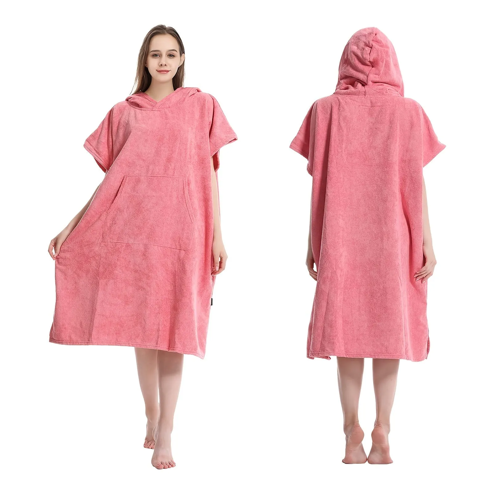 Beach Poncho:  Quick Dry Hooded Towel Robe