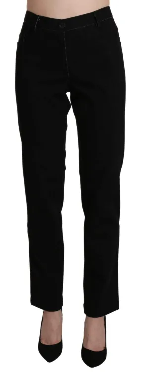 BENCIVENGA  High Waist Straight Casual Trouser Pant