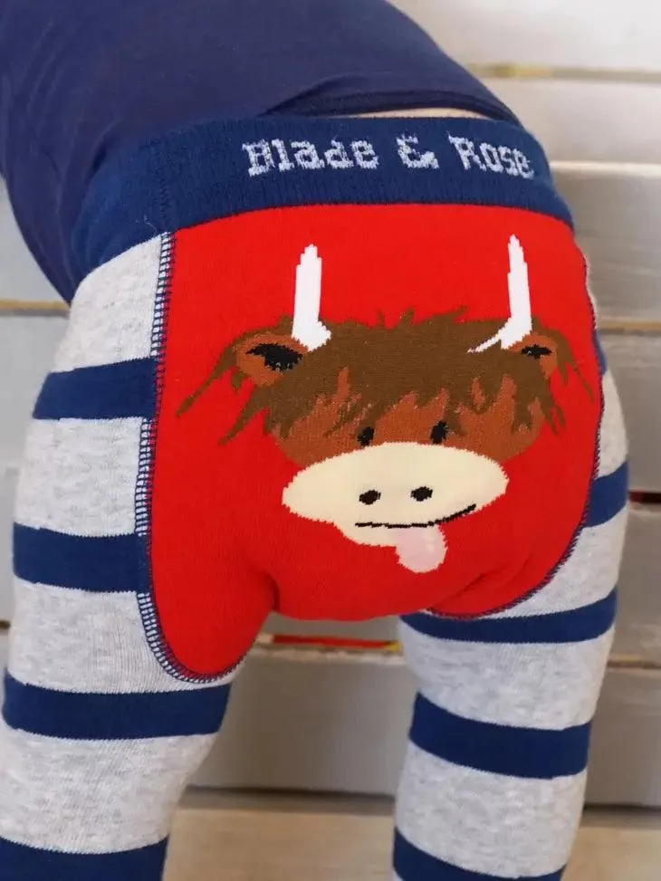 Blade & Rose Infant/Toddler Highland Cow Baby Leggings 10569 10570 10571