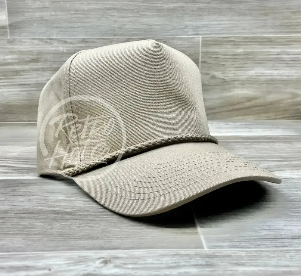 Blank Tall Retro Snapback Rope Hat