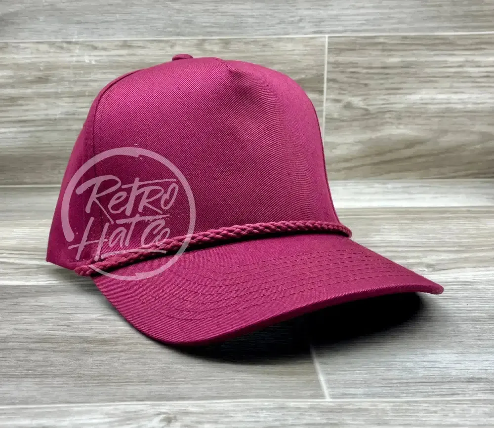 Blank Tall Retro Snapback Rope Hat