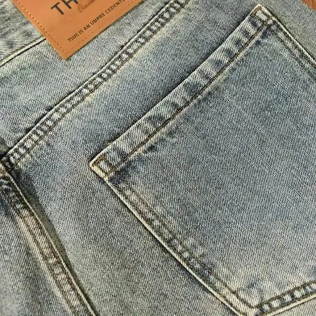 Bleached men's jeans