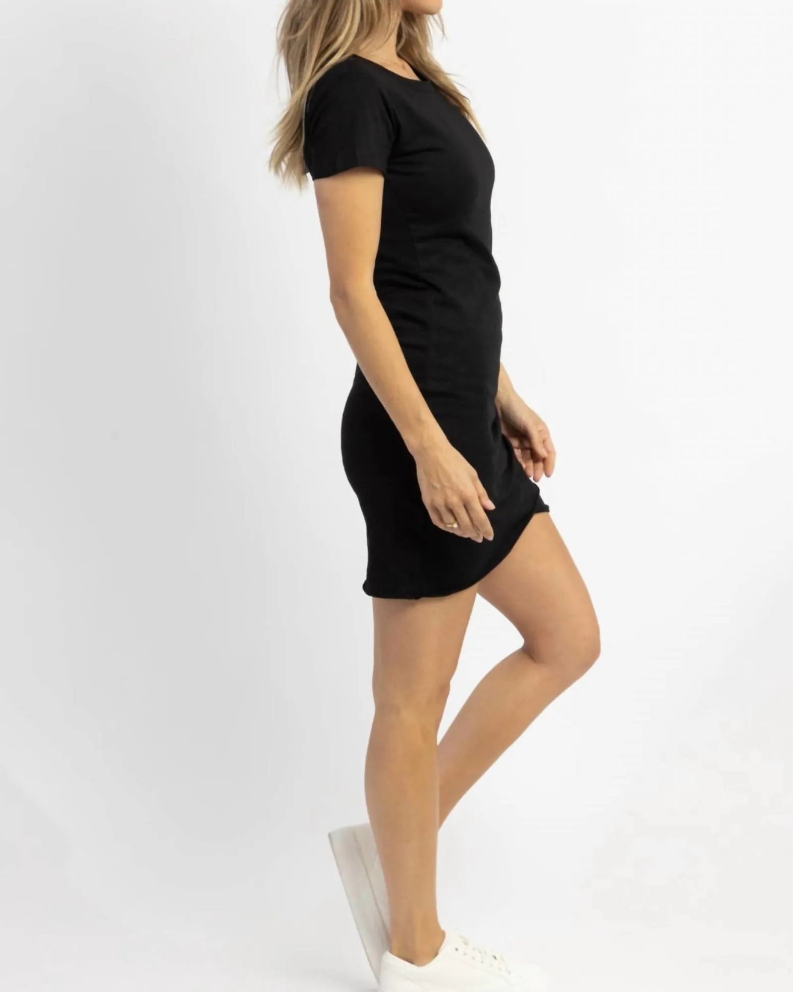 Blissful Wrap Mini Dress In Black | Black