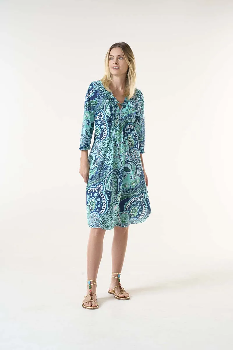 Brazil Blue Middy Poppy Dress