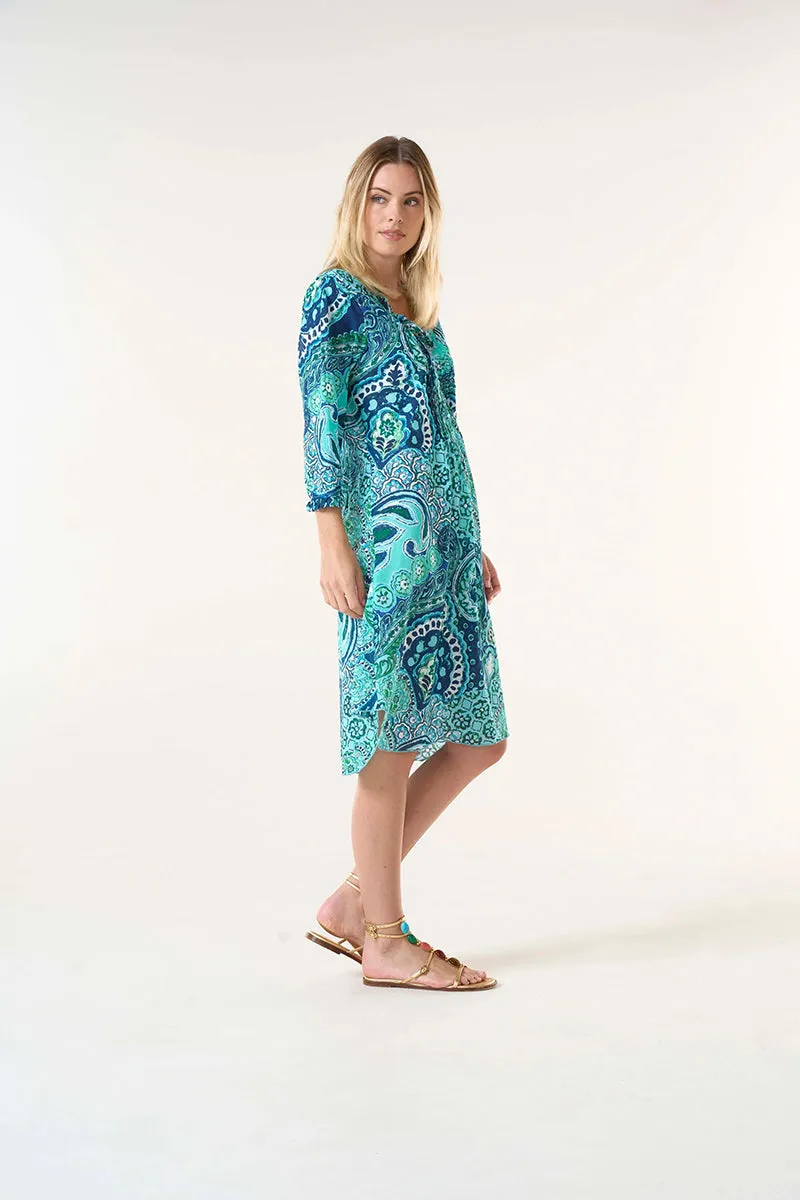 Brazil Blue Middy Poppy Dress