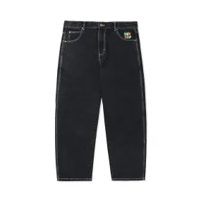 Butter Goods Scribble Denim Pants - Flat Black