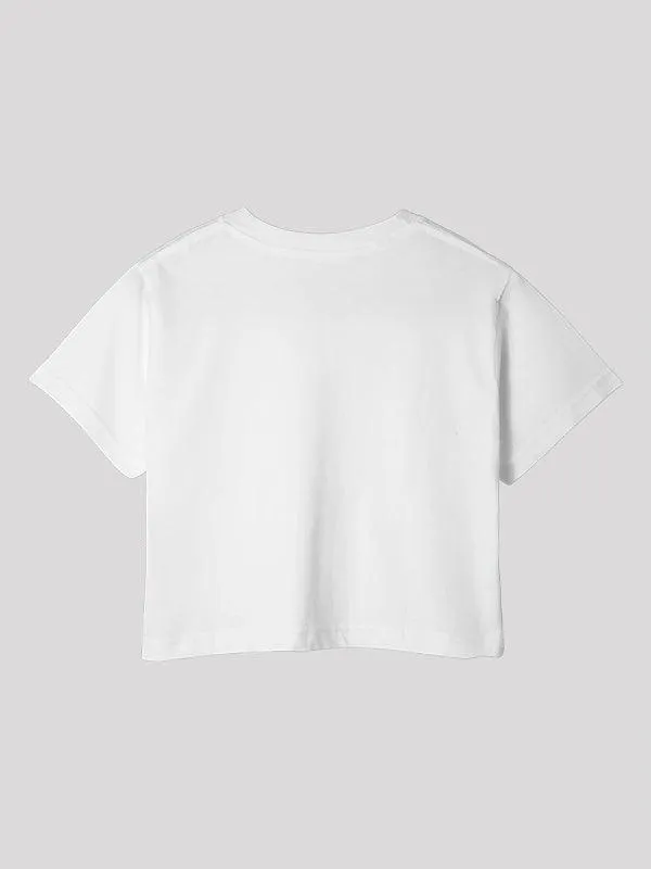 Chai White Crop Top For Women