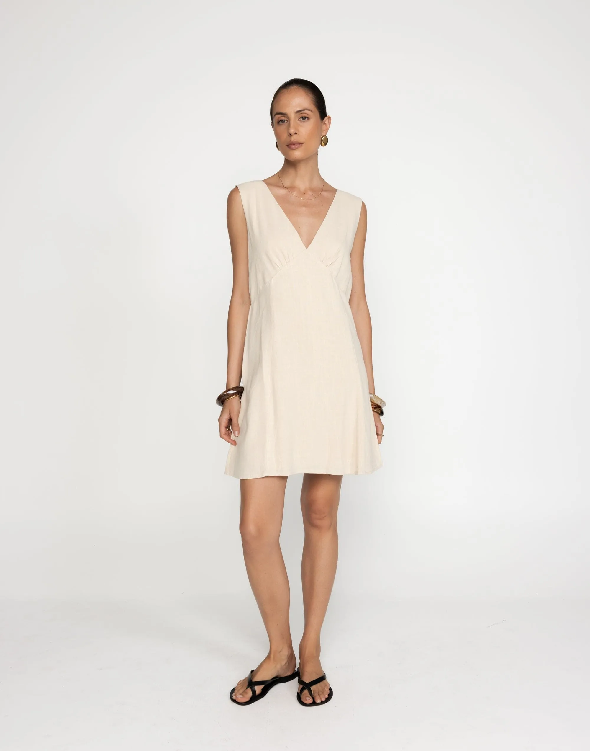 Chappell Mini Dress (Latte)