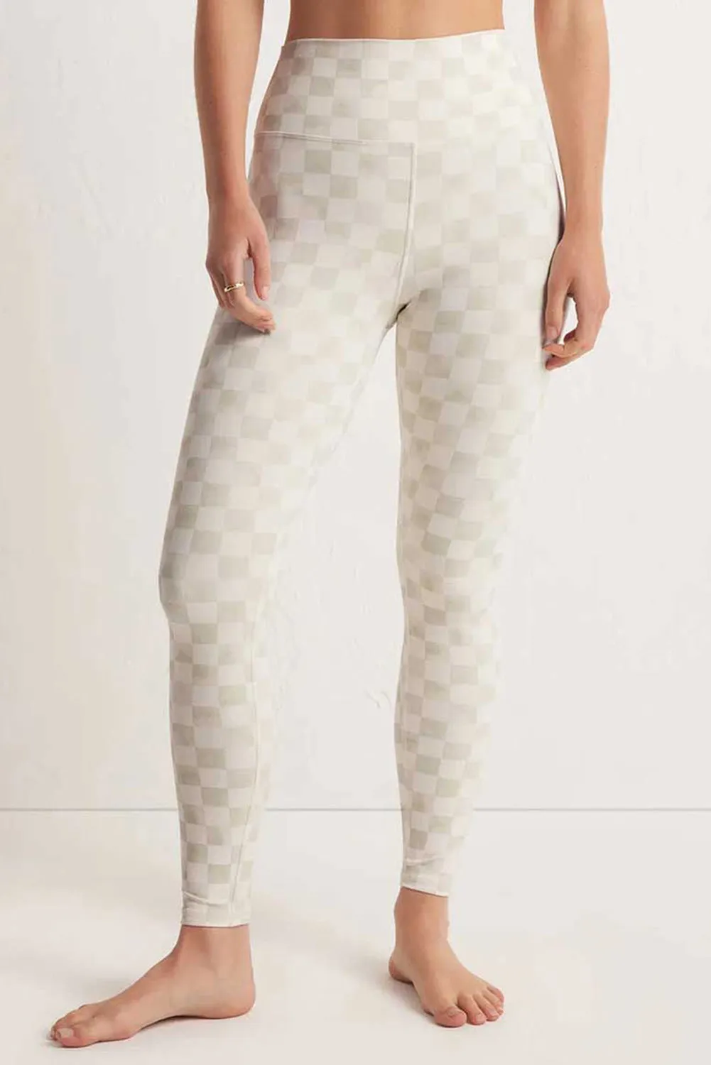 Checker High Waist Skinny Leggings