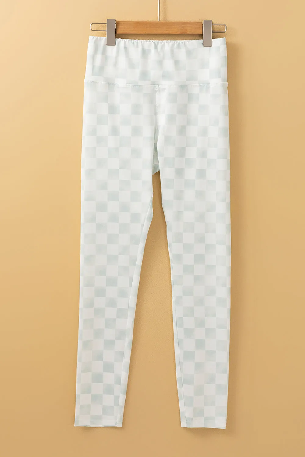 Checker High Waist Skinny Leggings