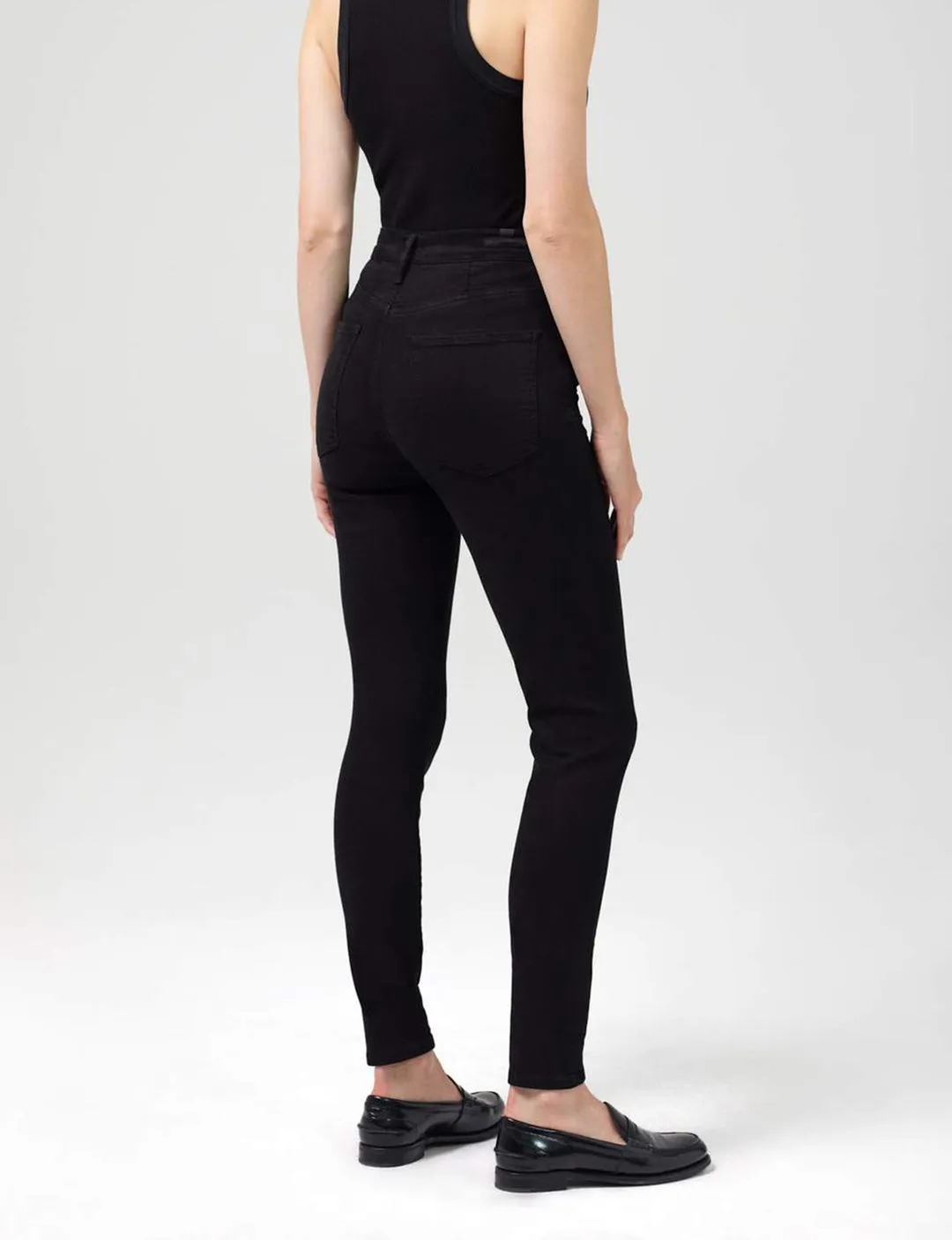 Chrissy Highrise Skinny, Plush Black