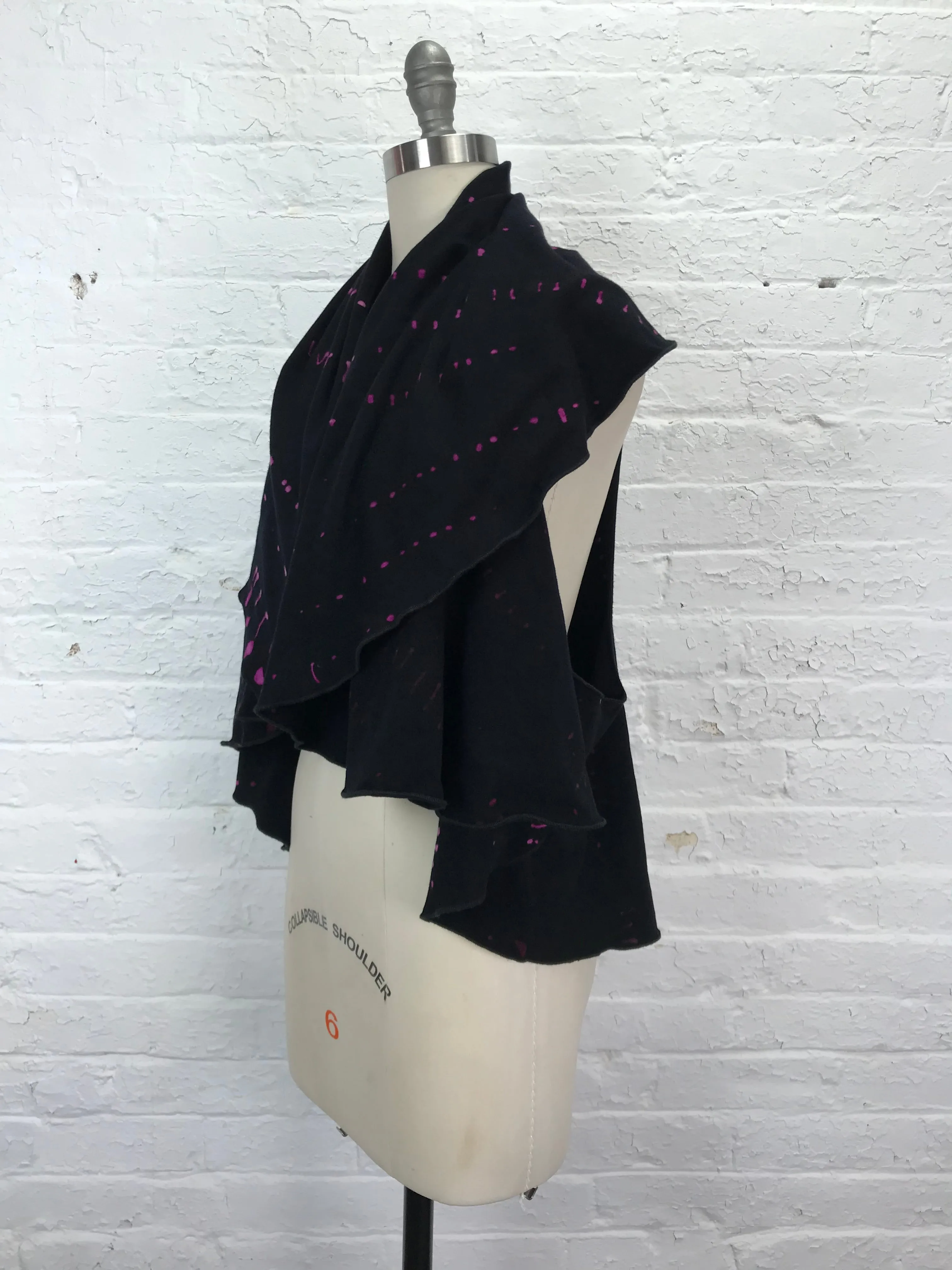 Circle Wrap Jacket in Berry Cryptography - One Size