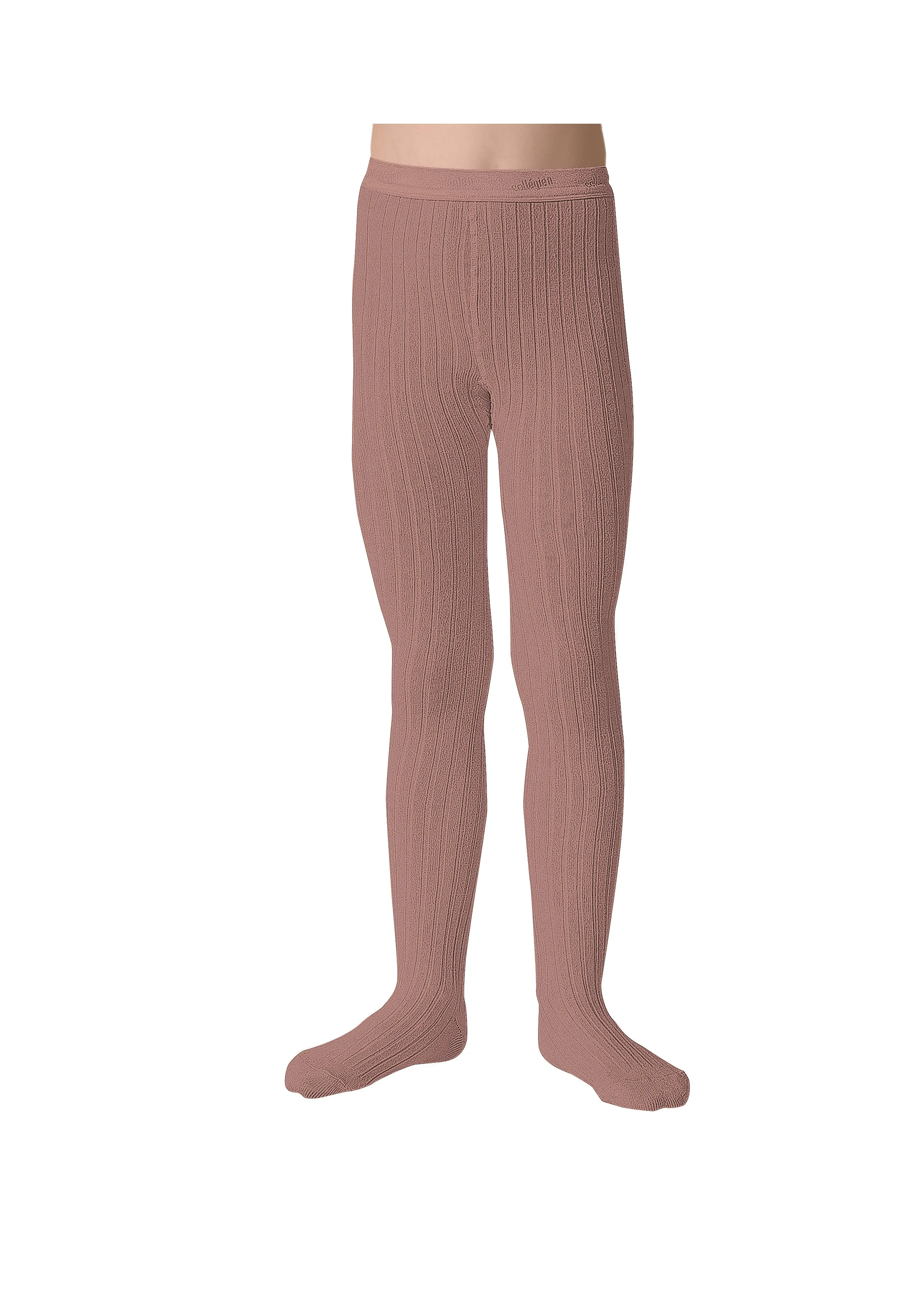 Collegien Ribbed Tights - Bois De Rose