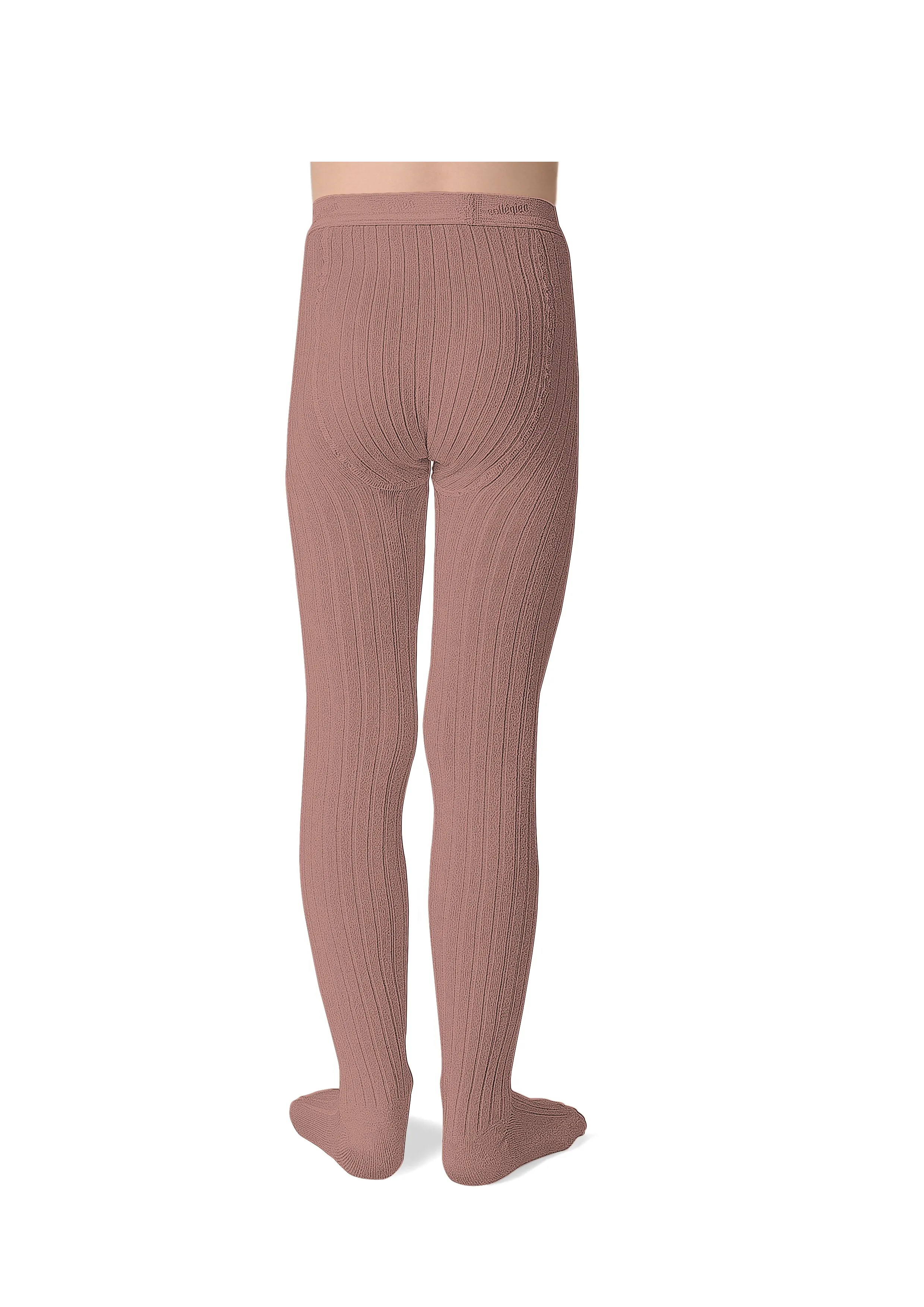 Collegien Ribbed Tights - Bois De Rose