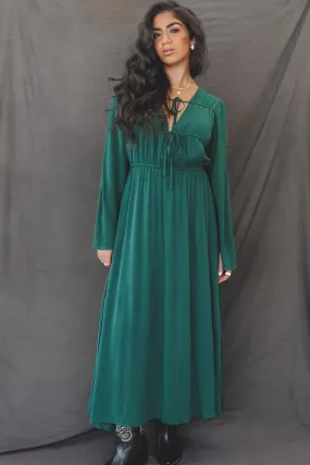 Cool Calm And Looking Good Hunter Green Maxi Dress