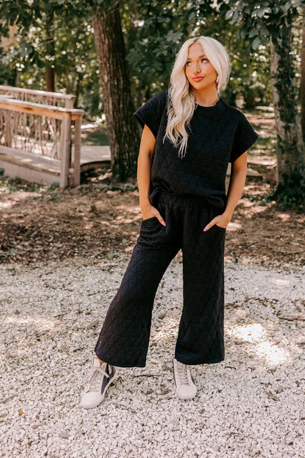 Creekside Cabin High Waist Pants In Black