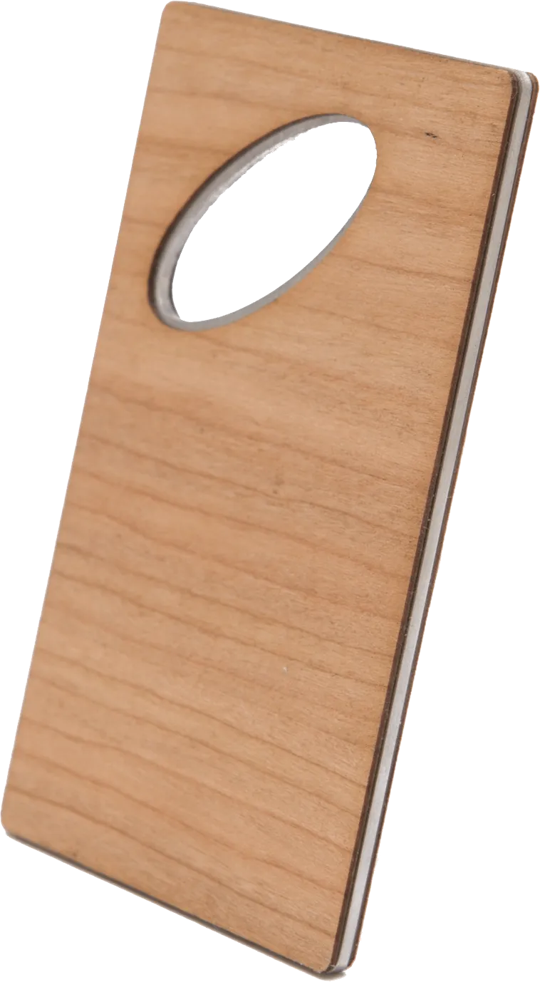 Customizable Wooden Credit Card Bottle Opener