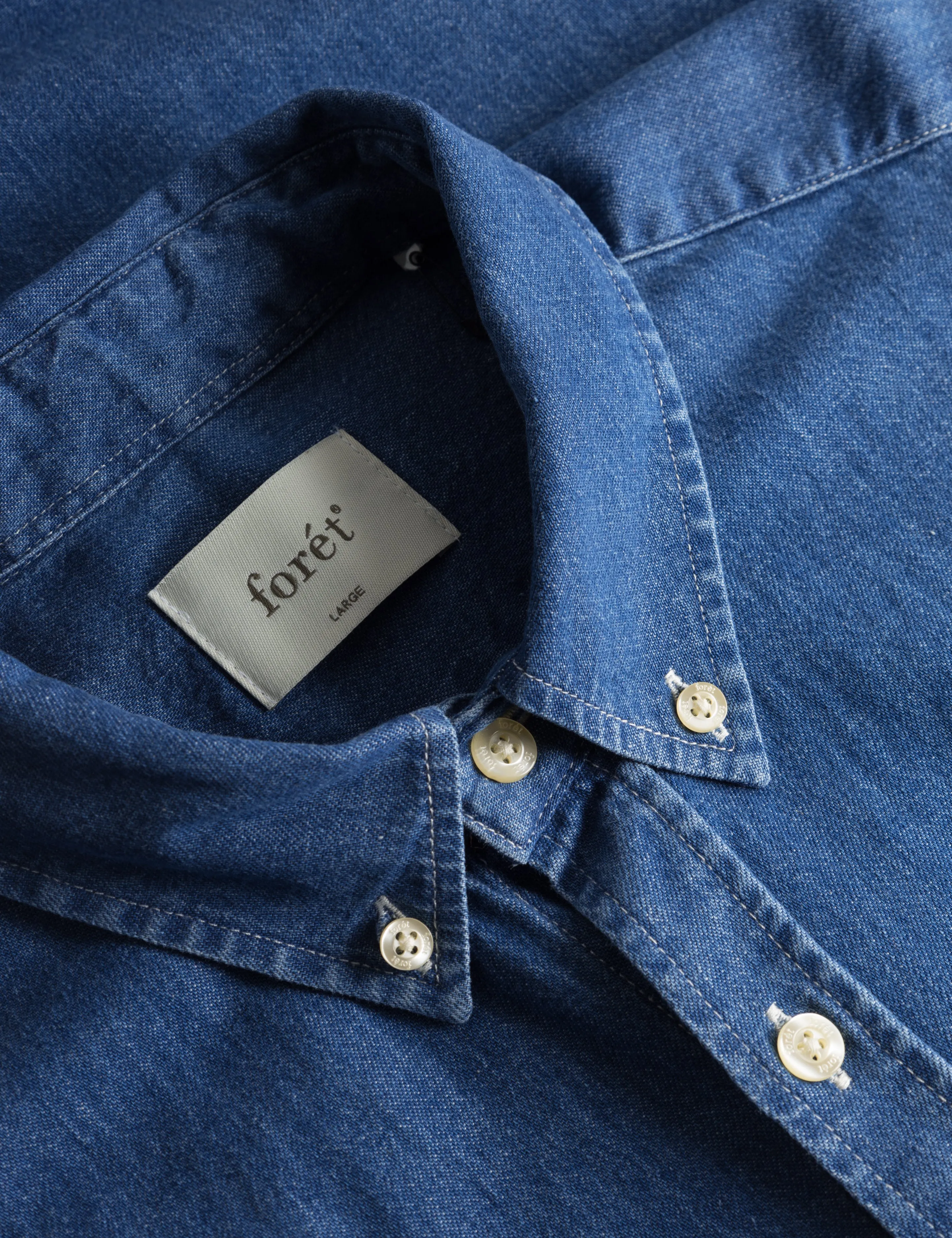 denim shirt - life - blue chambray