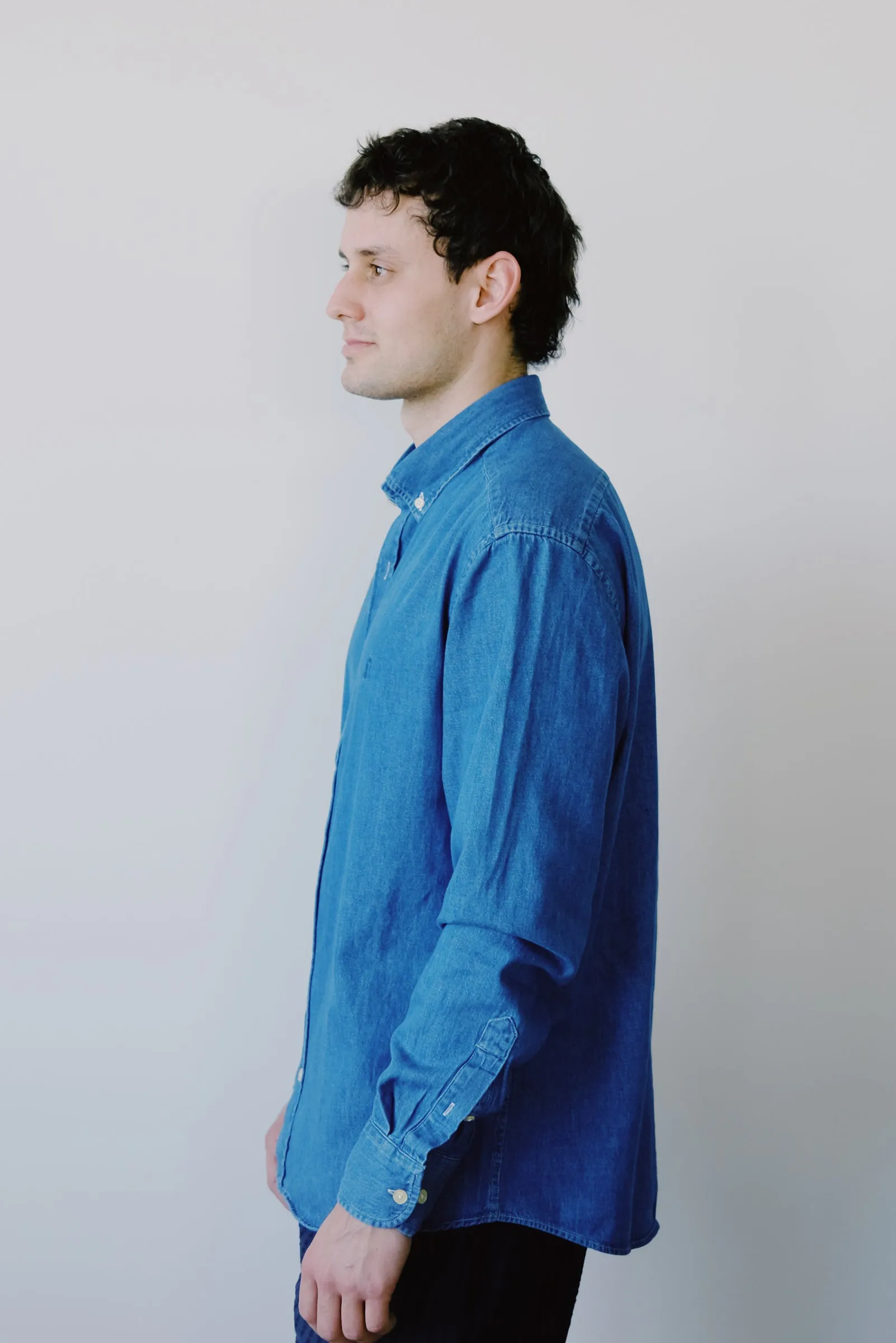 denim shirt - life - blue chambray