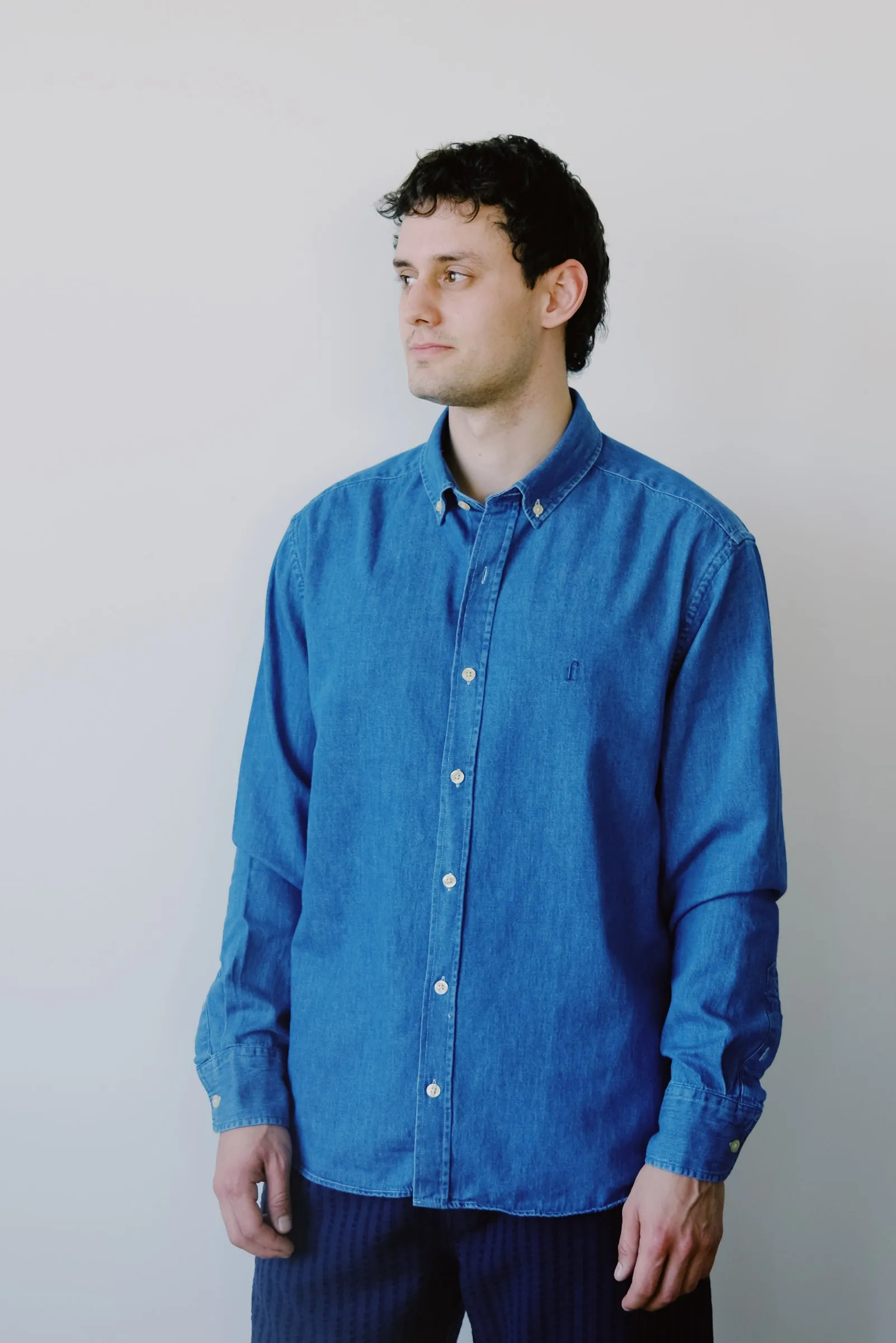 denim shirt - life - blue chambray