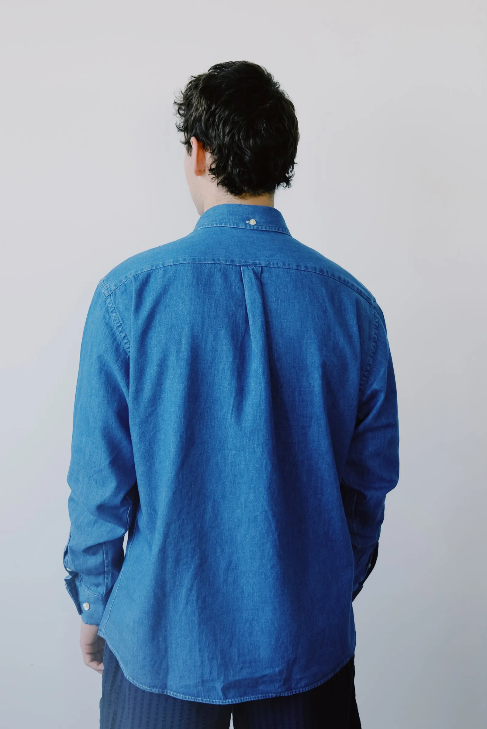 denim shirt - life - blue chambray