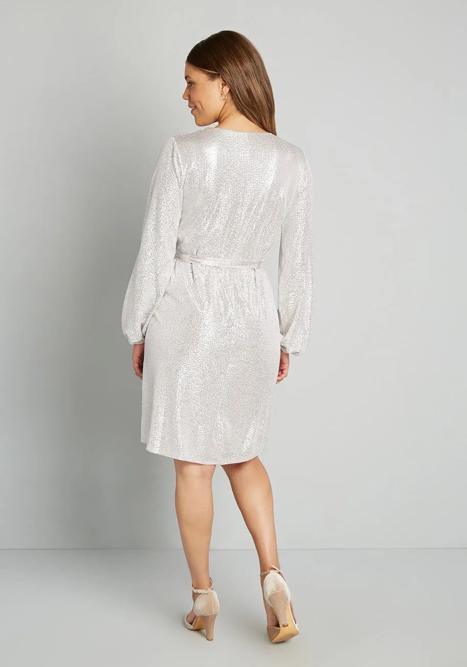 Disco Inferno Wrap Dress