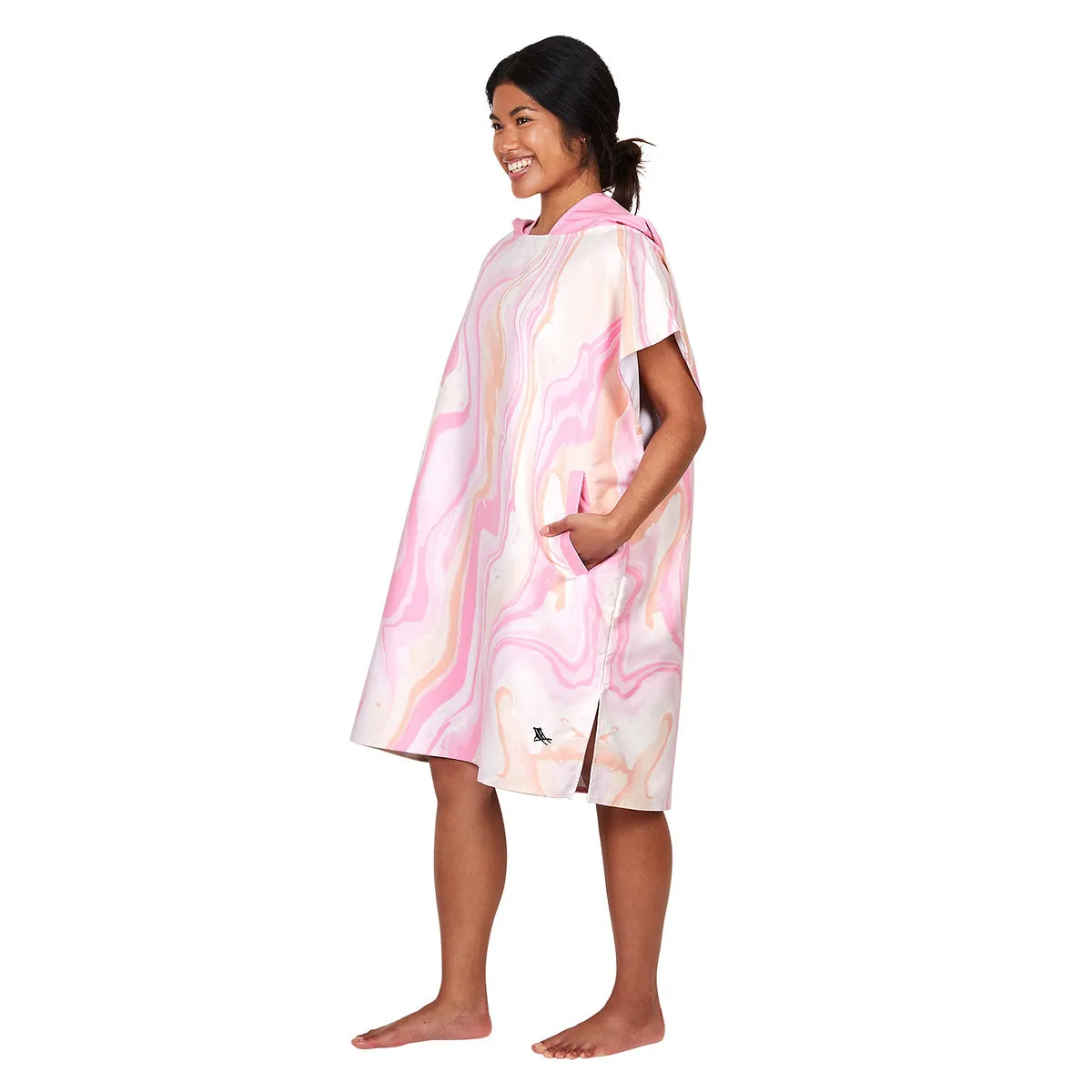 Dock & Bay Adult Poncho - Marble - Peach Melba - Outlet