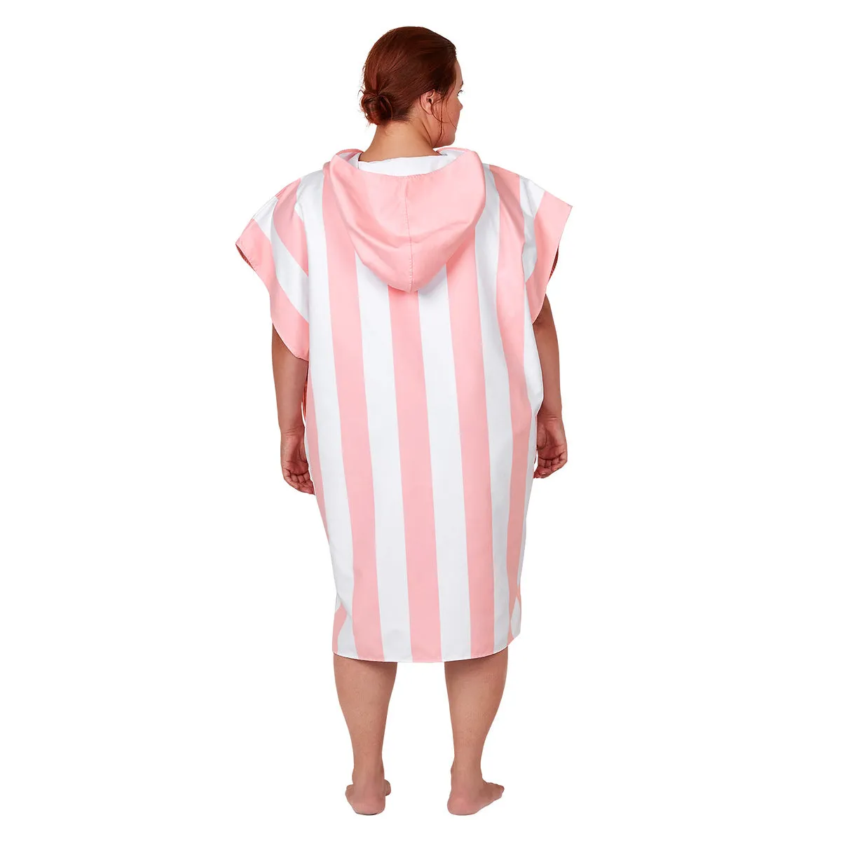 Dock & Bay Poncho Adults - Malibu Pink - GRS Certified