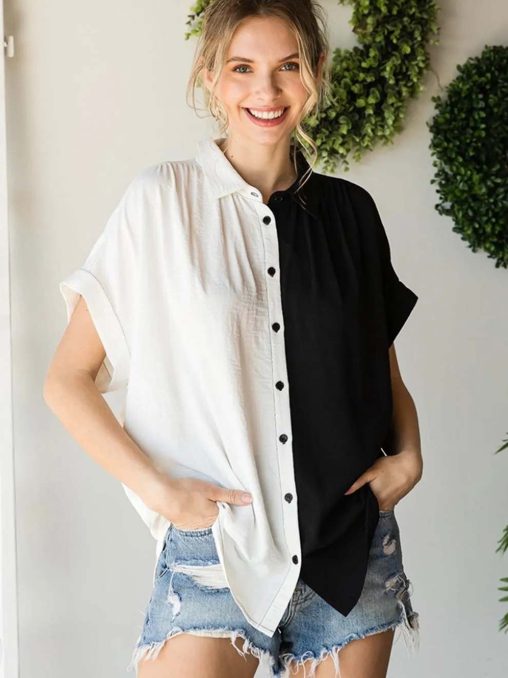 Emerie Top - Black/White