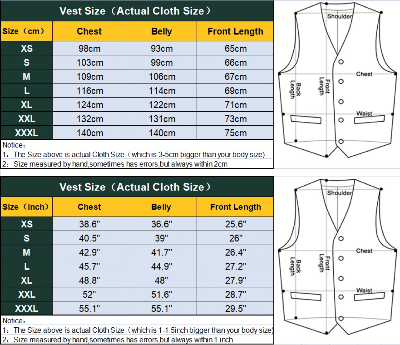 Fashion Men's Striped Vest V-neck Waistcoat