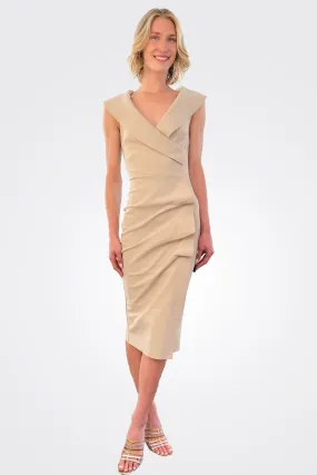 Fiynorc Stretch Jersey Dress - Sand