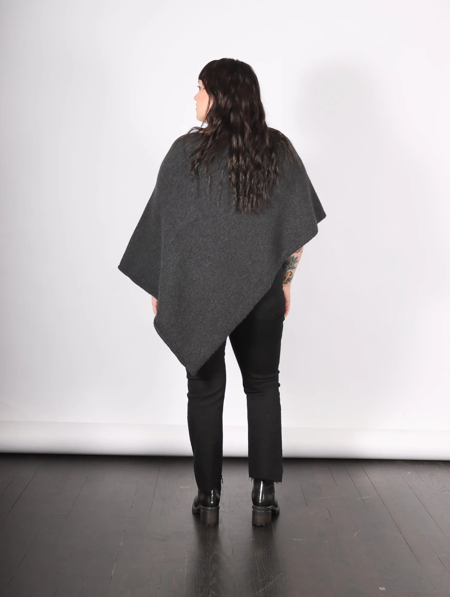 Fold Poncho in Ink by Lauren Manoogian