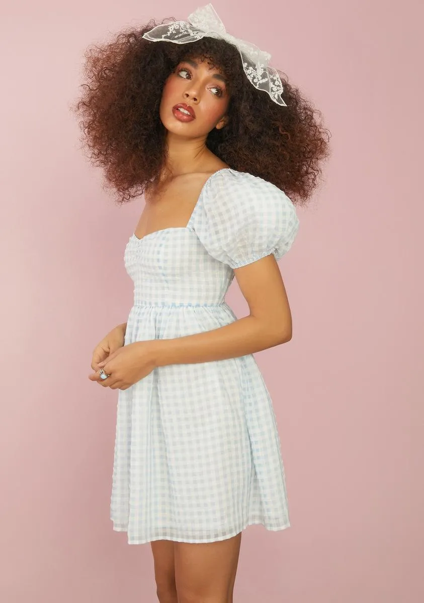 Forgotten Fairytale Gingham Babydoll Dress