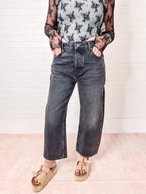 Free People Deep Trance Dropped Boyfriend Jeans