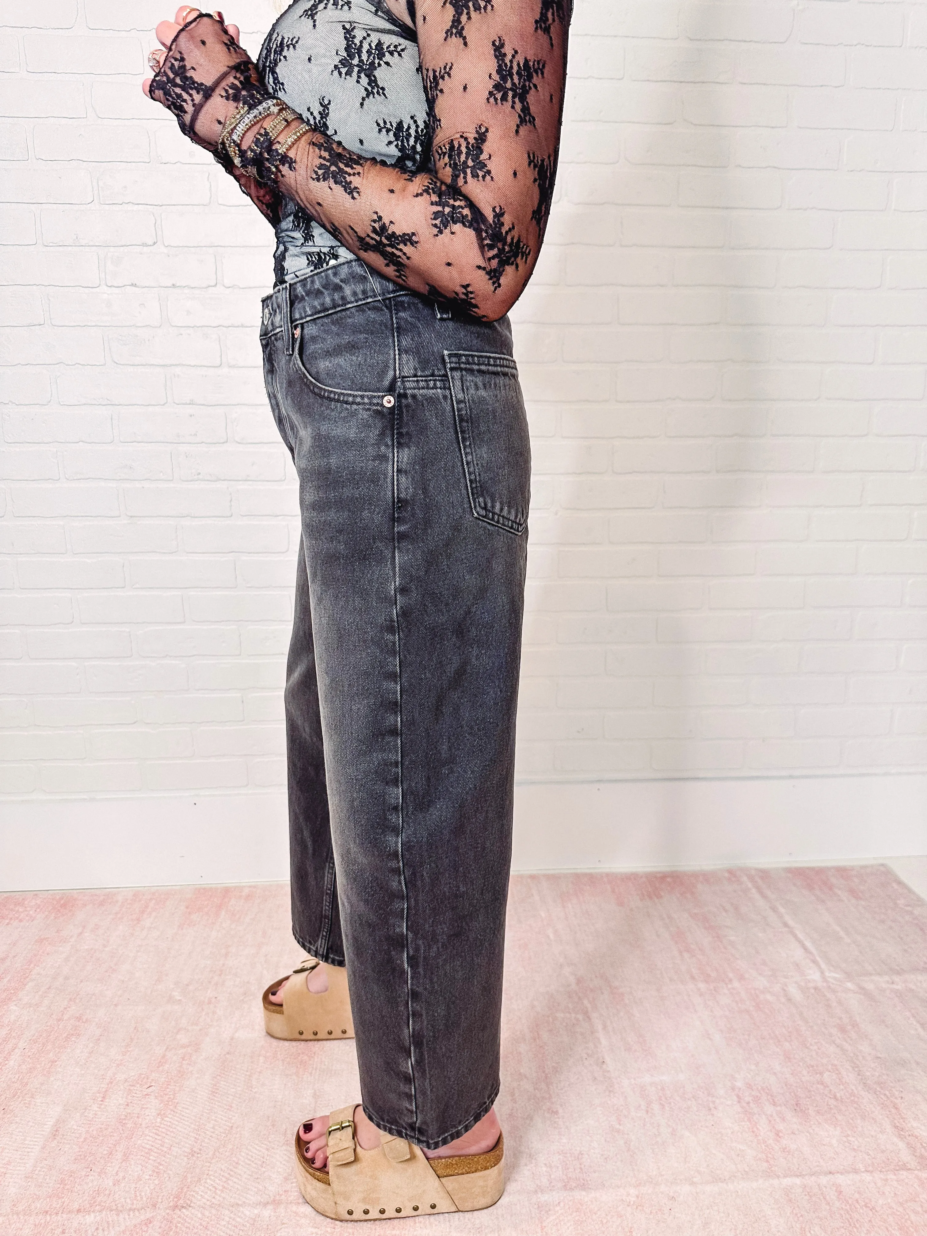 Free People Deep Trance Dropped Boyfriend Jeans