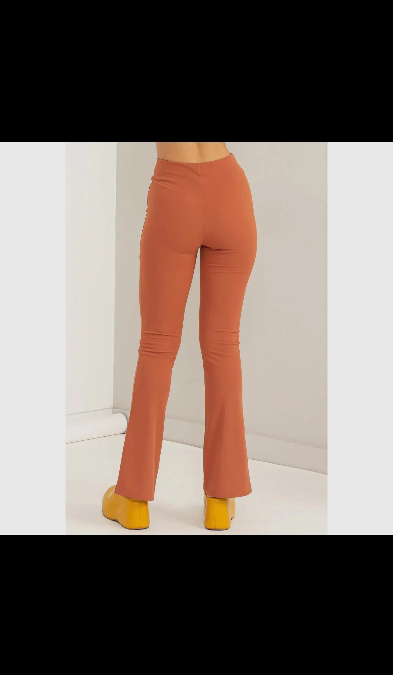 front slit pintuck stretch dress pants *3 COLORS*