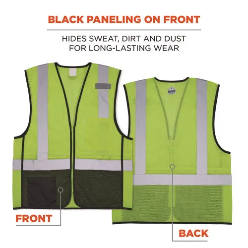 Glowear 8210z Hi-vis Class 2 Mesh Vest, Large To X-large, Lime, Ships In 1-3 Business Days