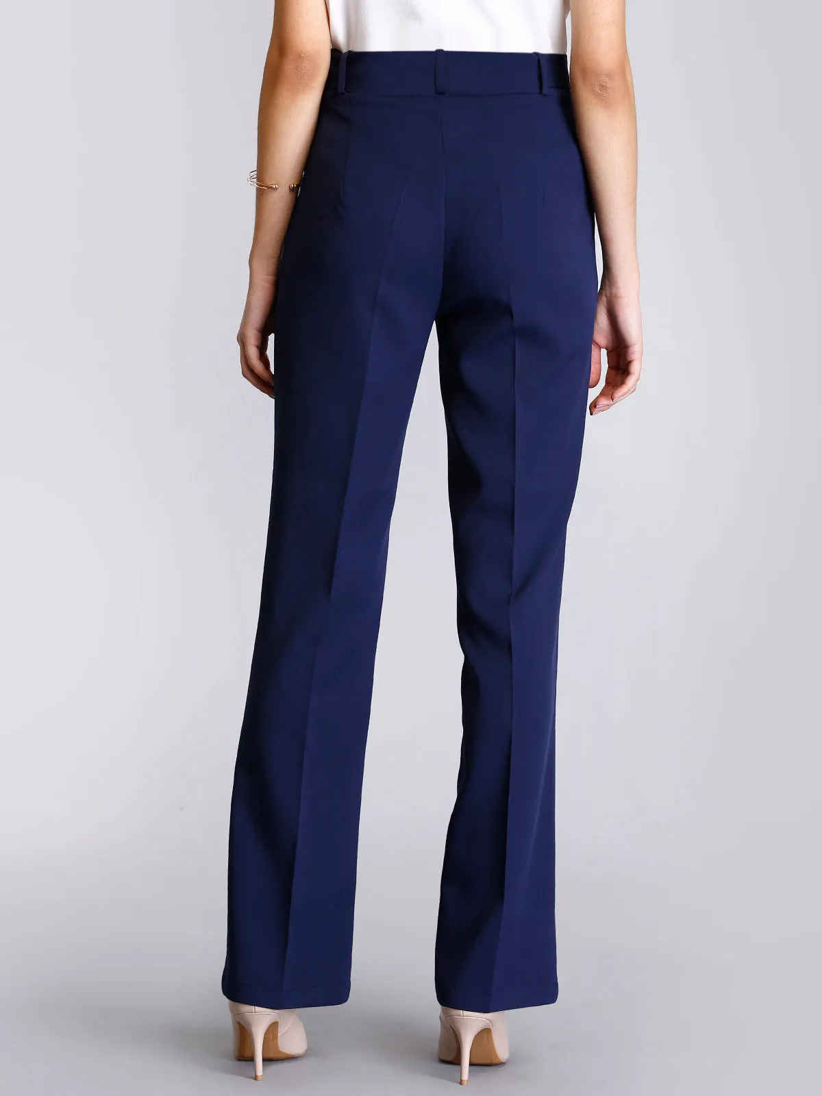 High Waist Pants - Navy