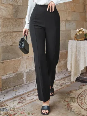 High Waist Split Hem Pants